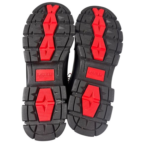 Ralph Lauren Quinlyn Lace Up Rain Snow Boots Womens 7.5 Gorpcore Apres Ski - Picture 3 of 15